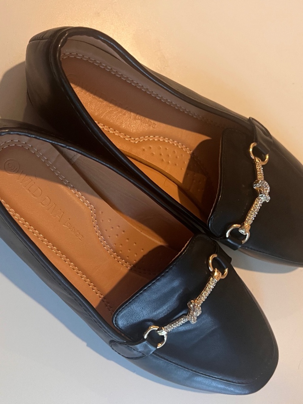 Black loafers